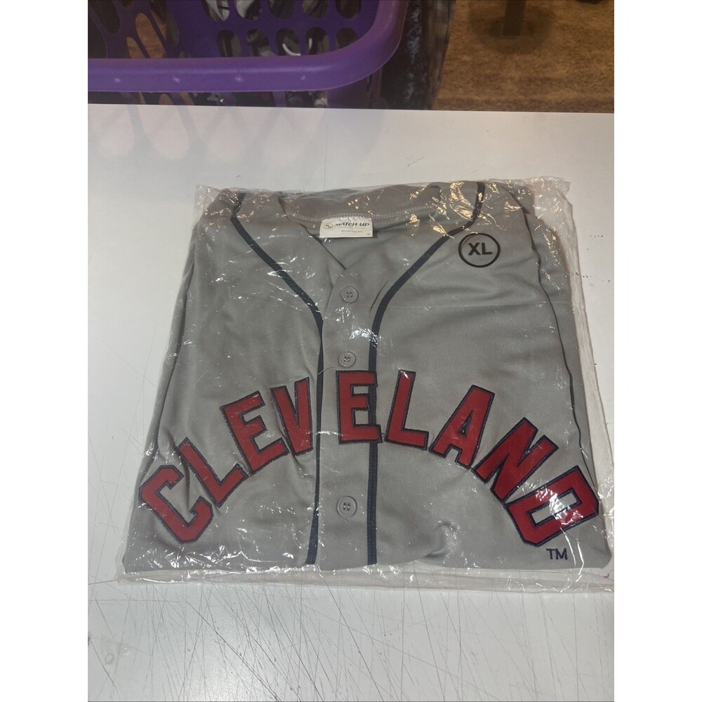 Match Up Mens Cleveland Indians Gray Larry Doby SGA Stitched Jersey Size XL